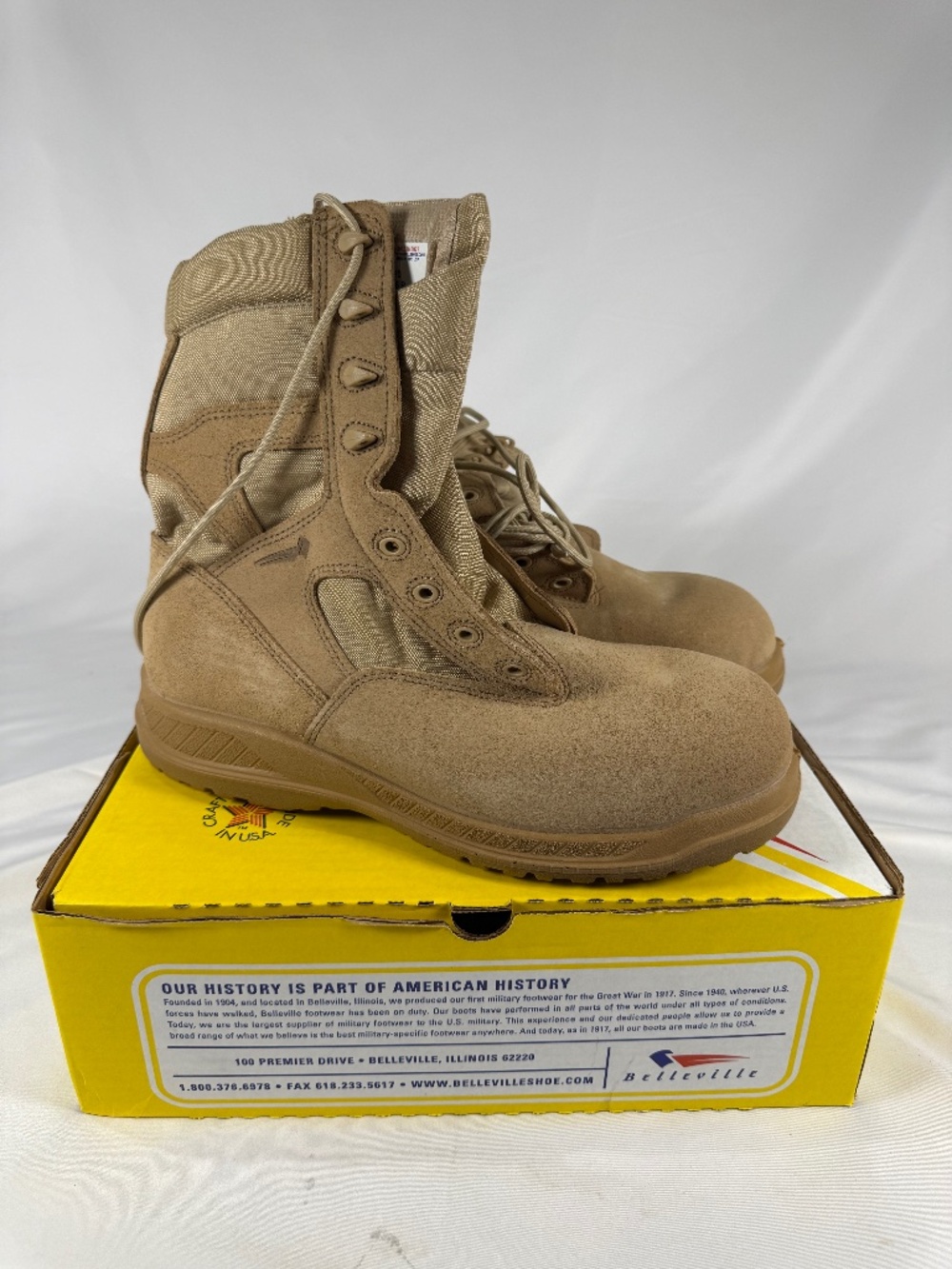 Belleville 310 Tan Tactical Military Combat Boots Men's 12.5R USA
